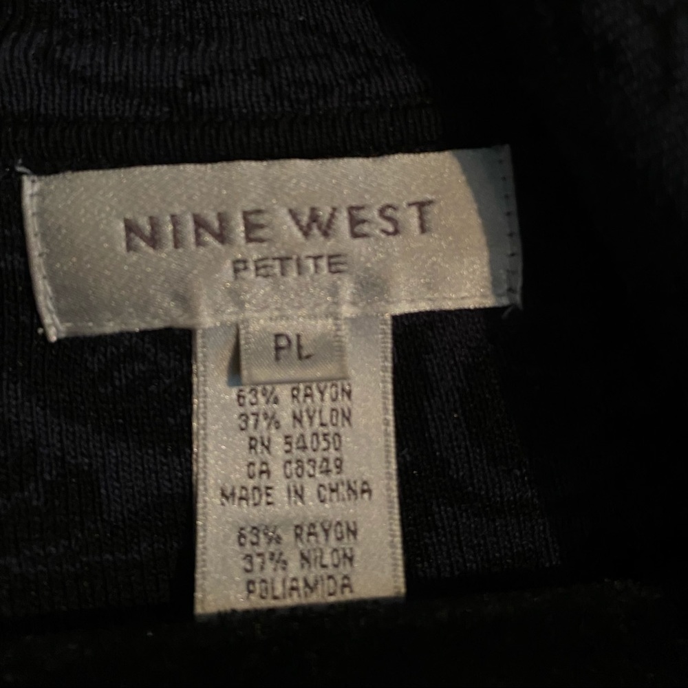 Nine West navy & black floral knee length sweater - Picture 4 of 5